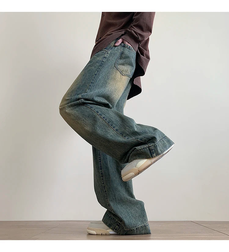 Distressed Baggy Denim Jeans