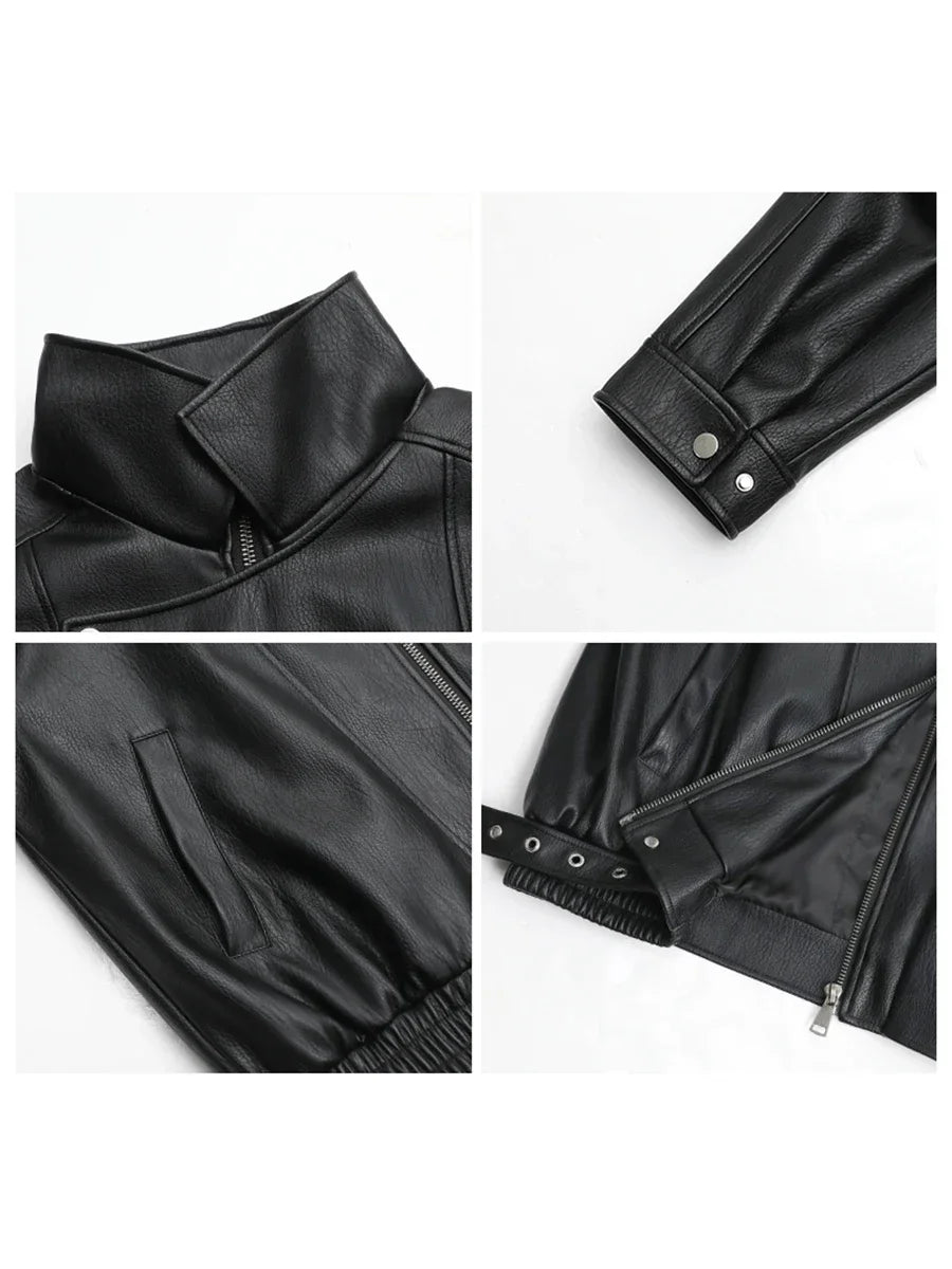 Faux Leather PU Jacket