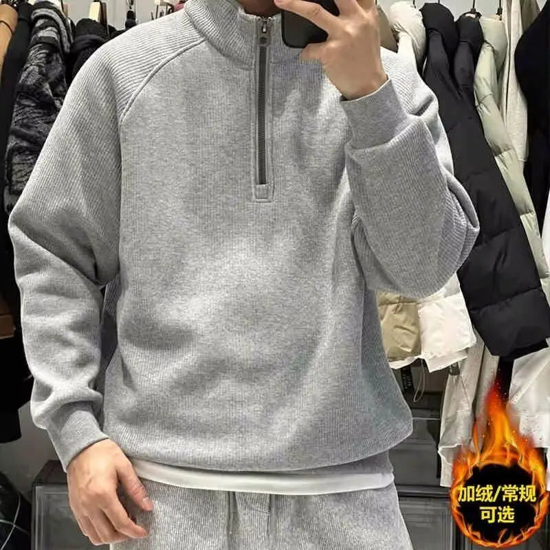 Half-Zip Collar Sweatshirt