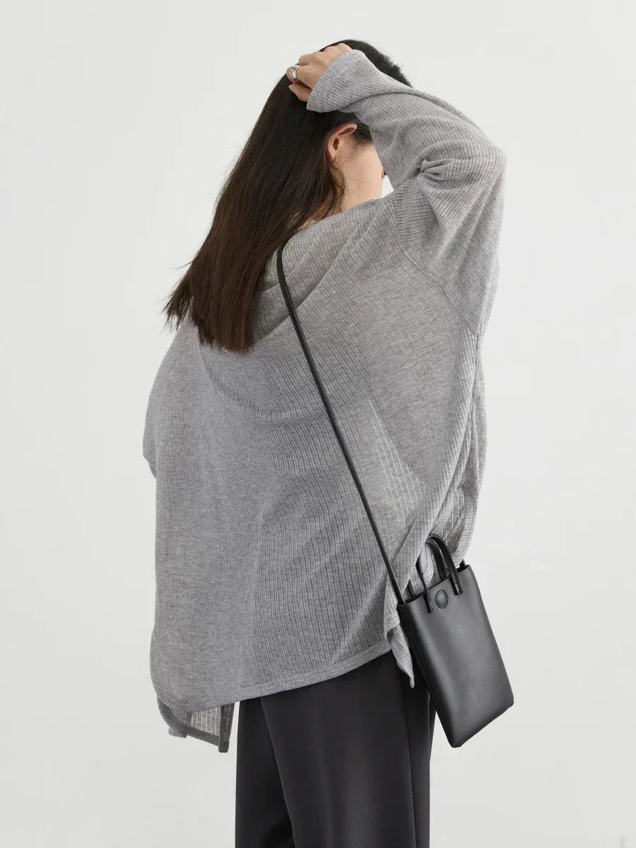 Lightweight V-Neck Knit Cardigan