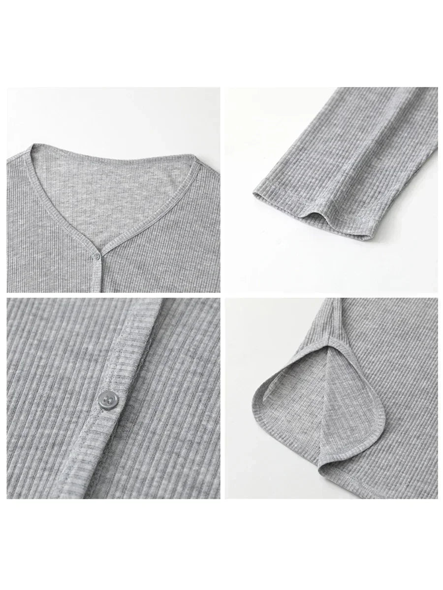 Lightweight V-Neck Knit Cardigan