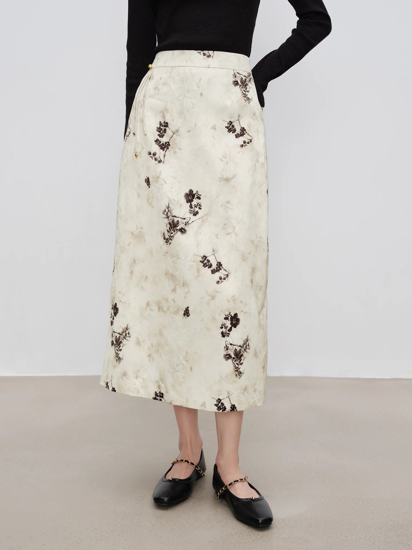 Chinese Style Vest and Skirt Set