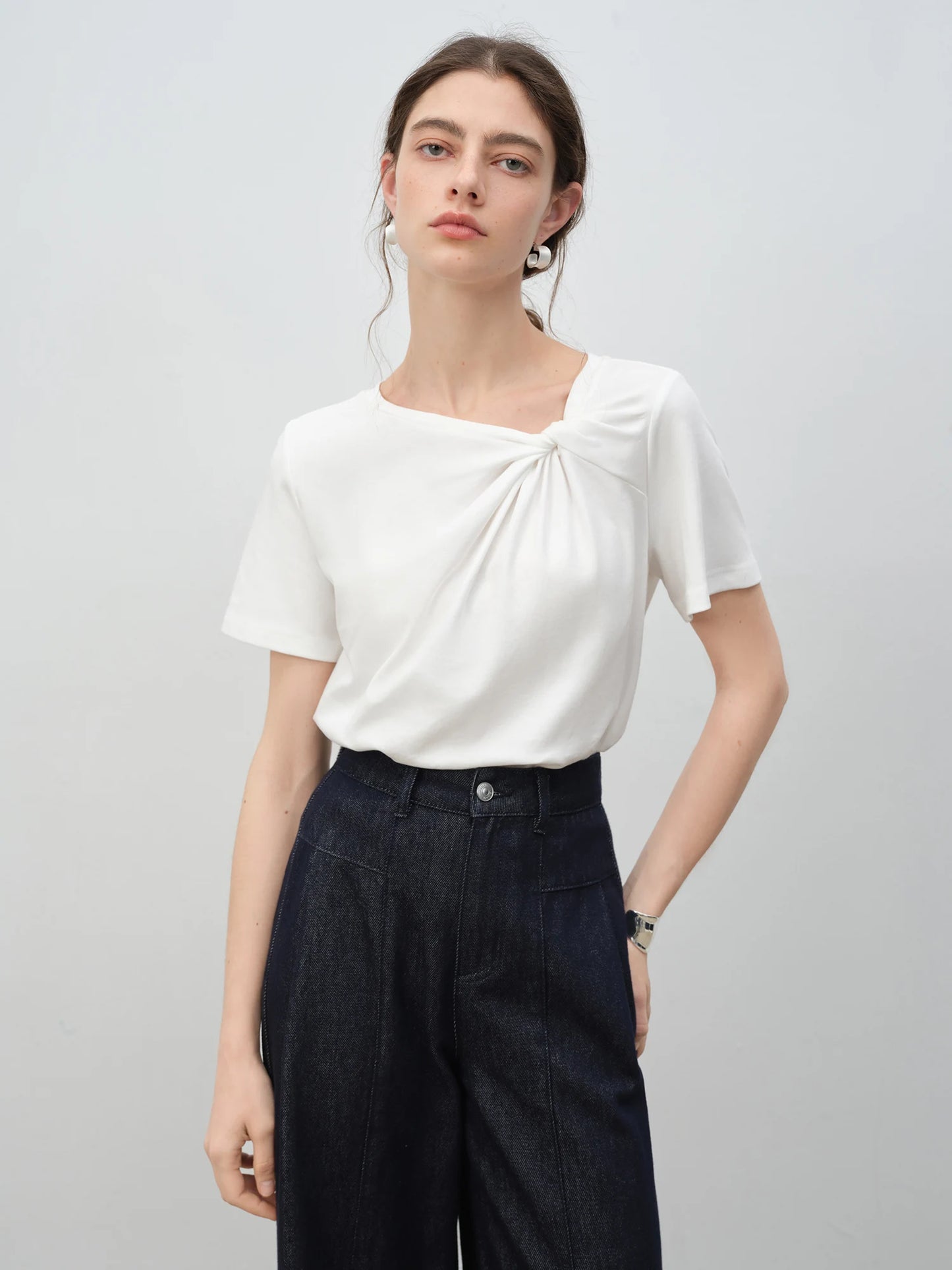 Asymmetrical Knot T-Shirt