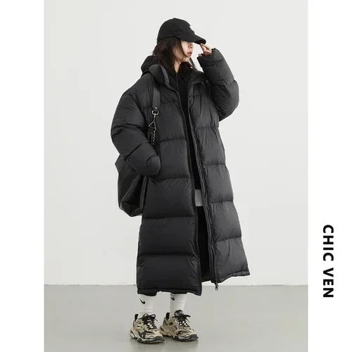Long Down Puffer Coat