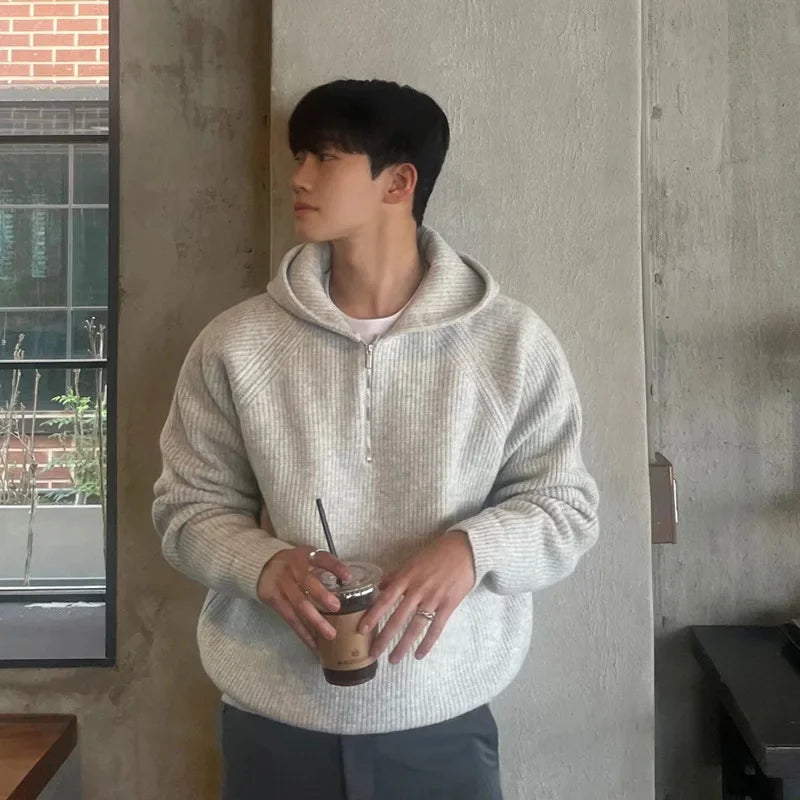 Half-Zip Hooded Sweater