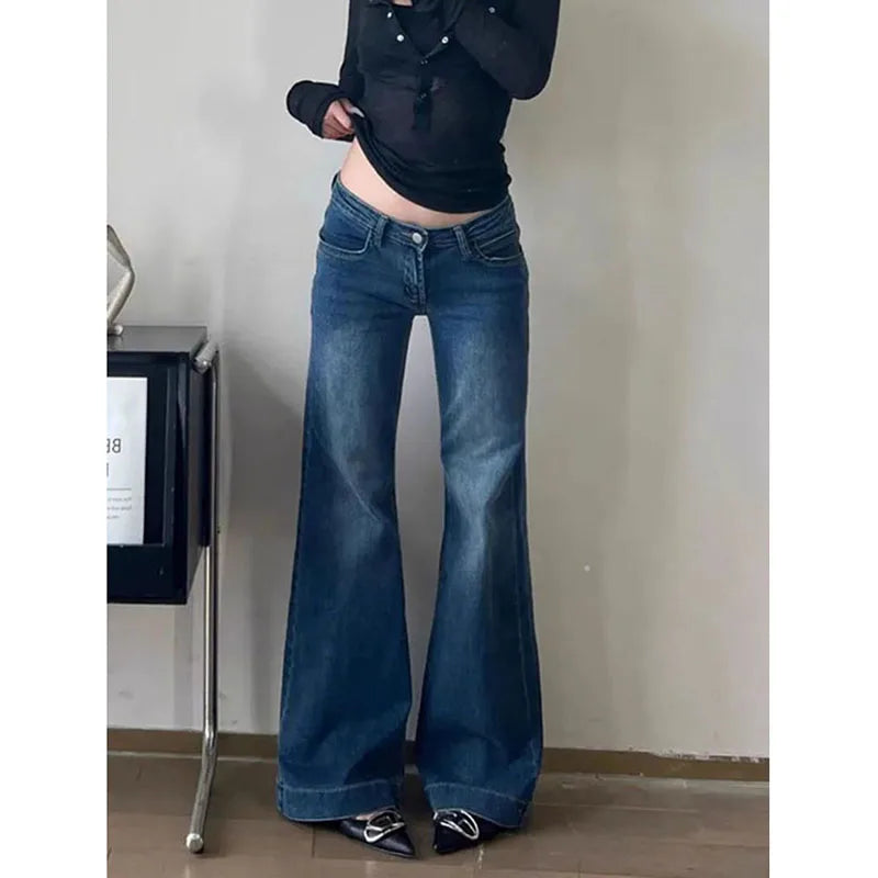 Low-Waist Flare Jeans