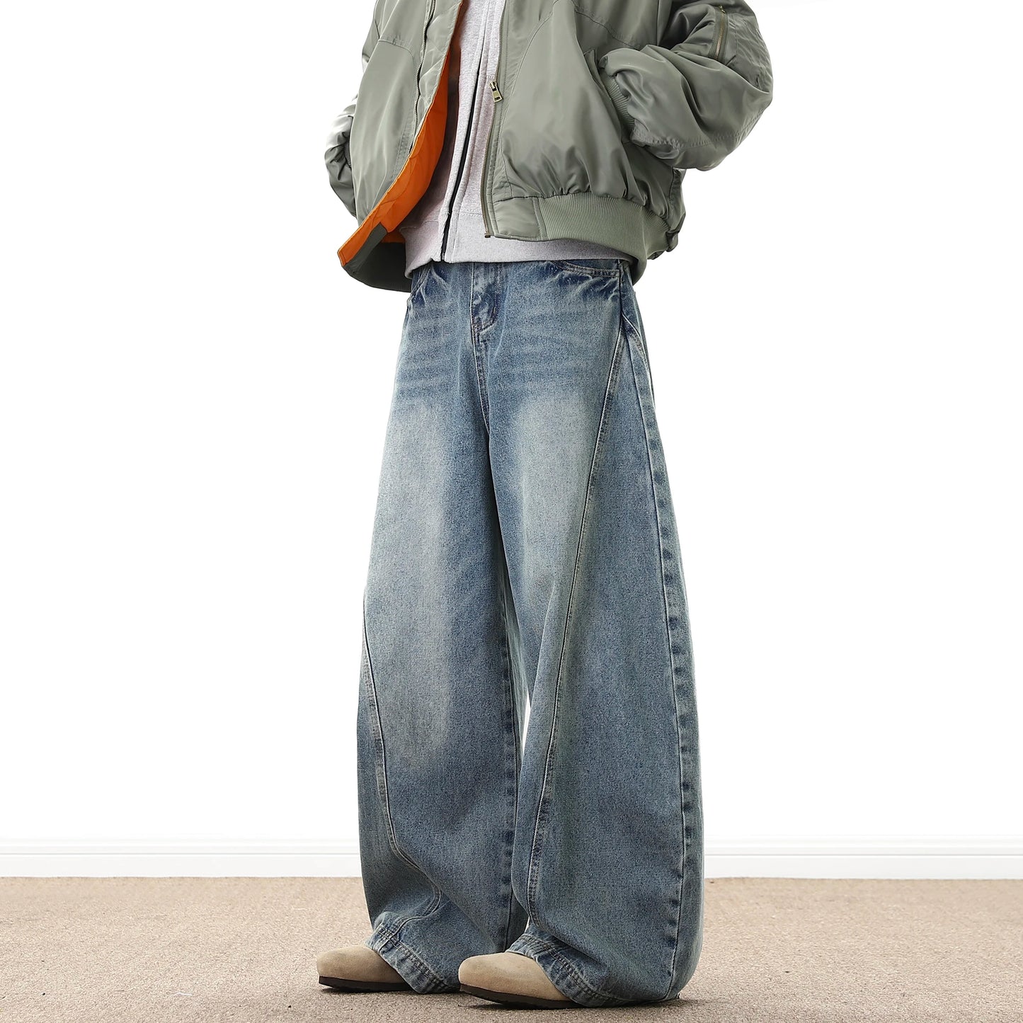 Baggy Washed Denim Jeans