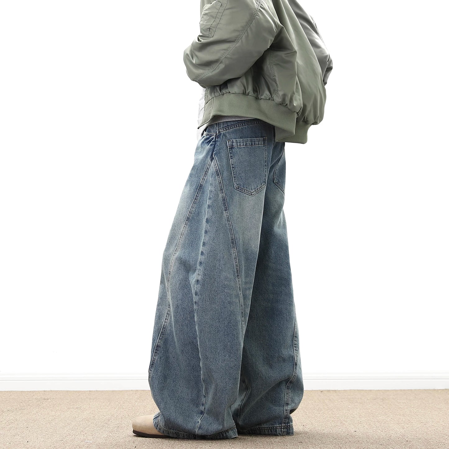 Baggy Washed Denim Jeans