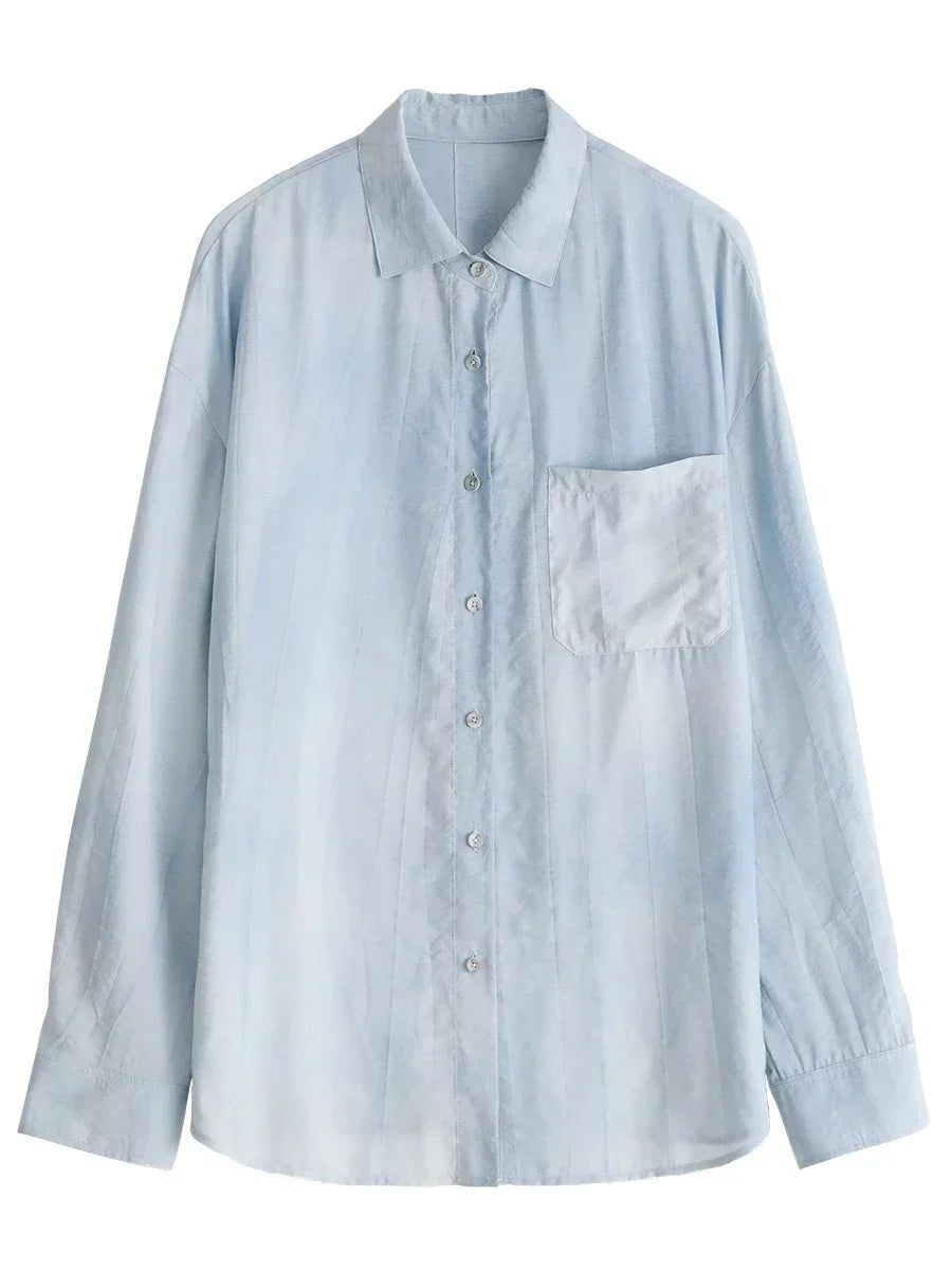 Viscose Blend Textured Blouse