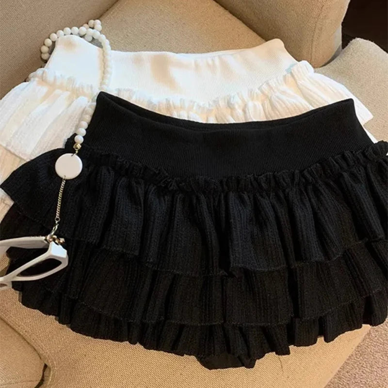 Ruching Detail Mini Skirt