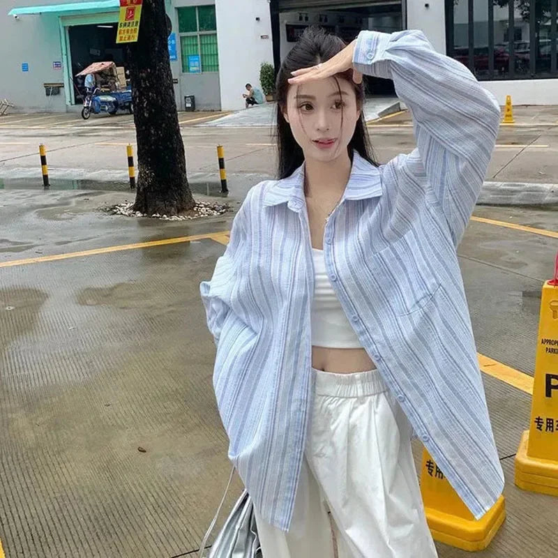 Striped Loose-Fit Shirt