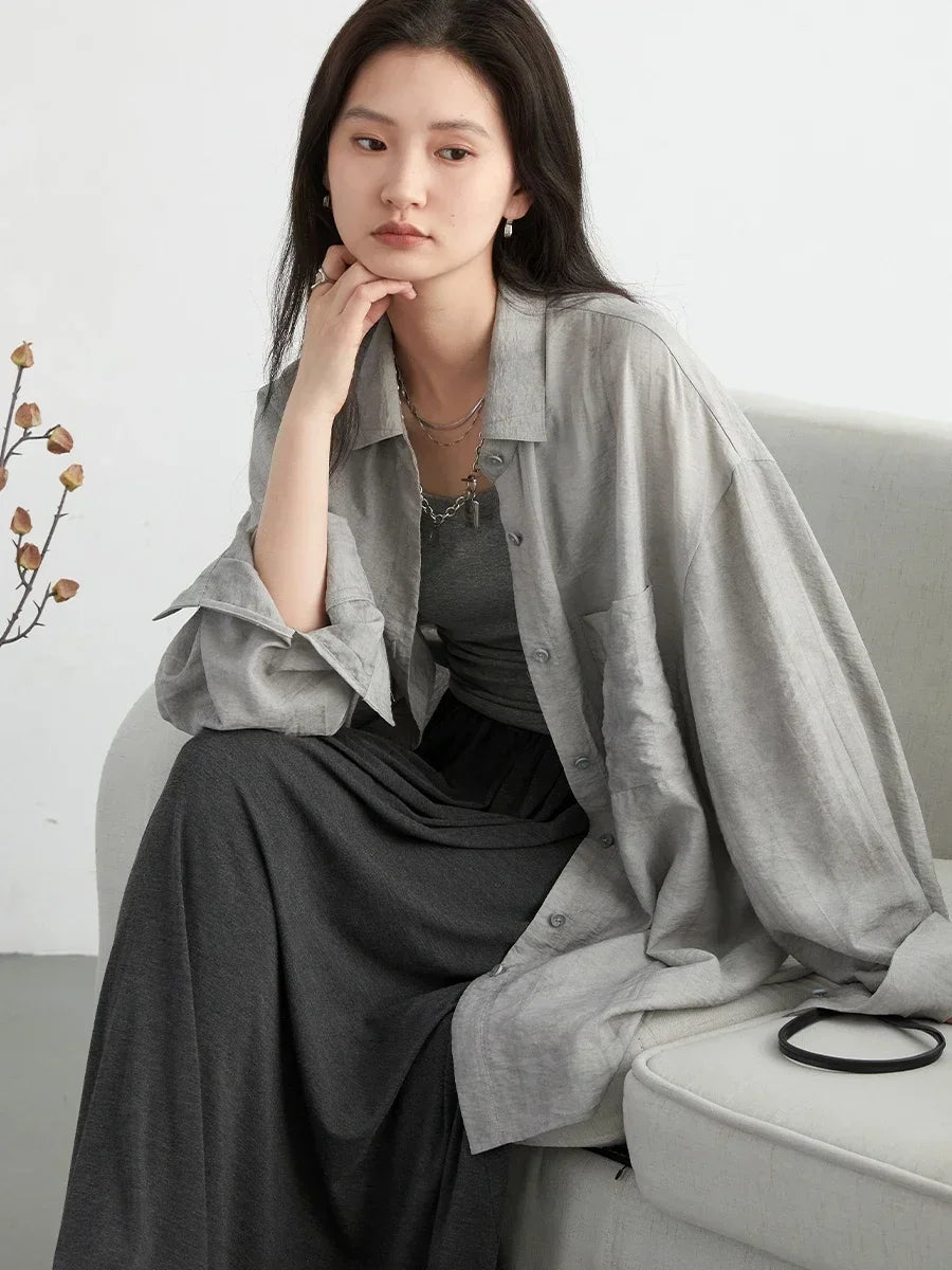 Viscose Blend Textured Blouse