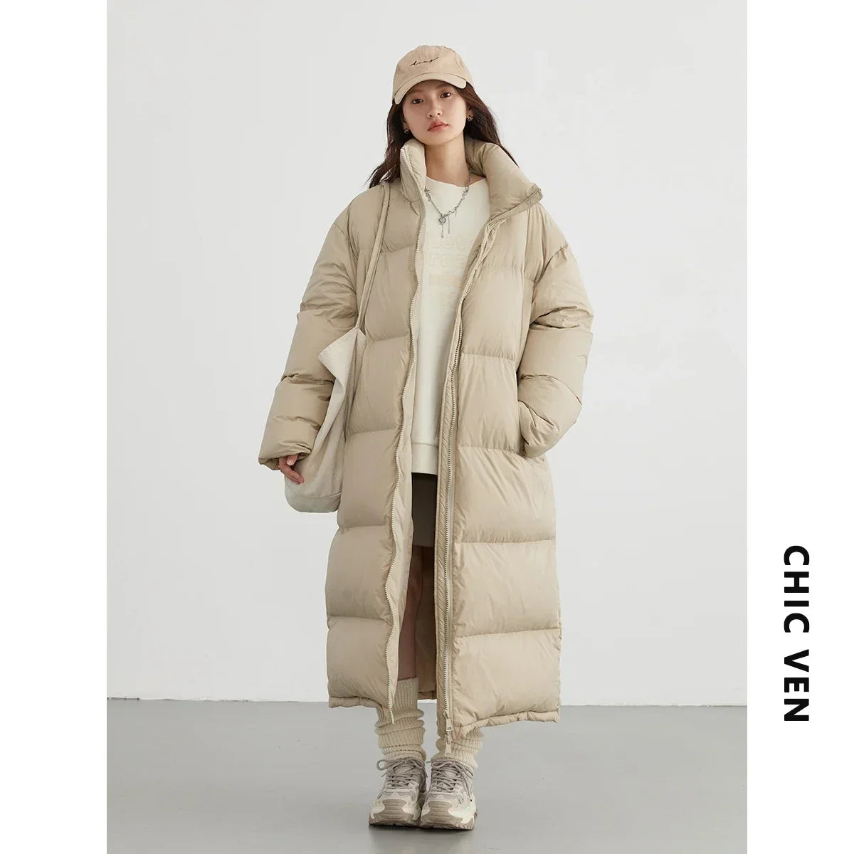 Long Down Puffer Coat