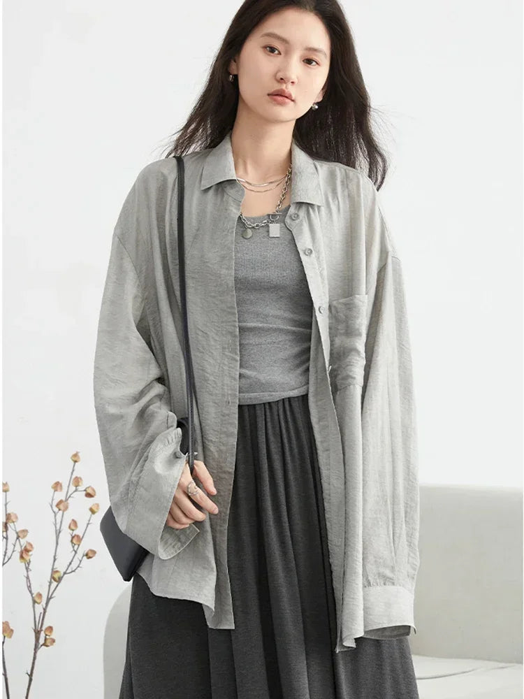 Viscose Blend Textured Blouse