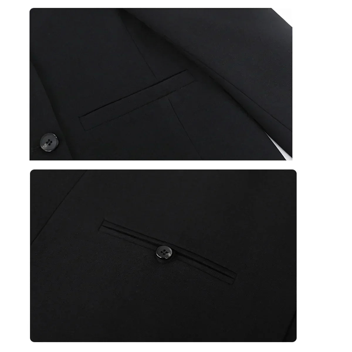 Double-Breasted Mid-Length Blazer