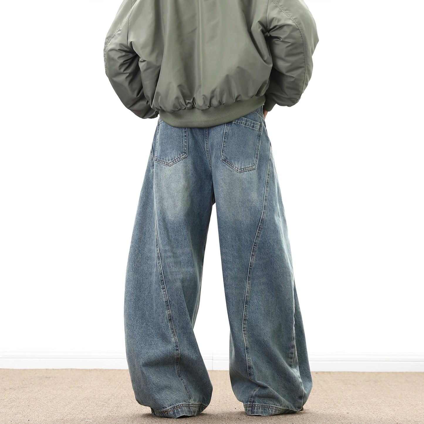 Baggy Washed Denim Jeans