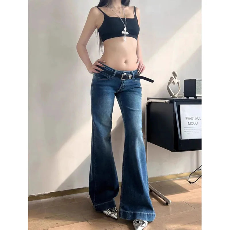 Low-Waist Flare Jeans