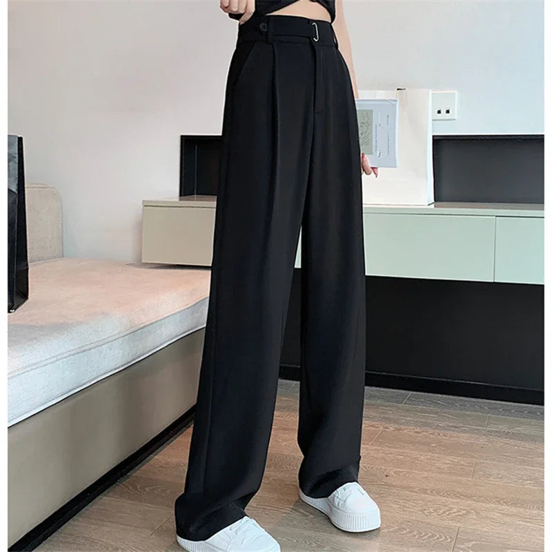 High-Waist Wide-Leg Trousers