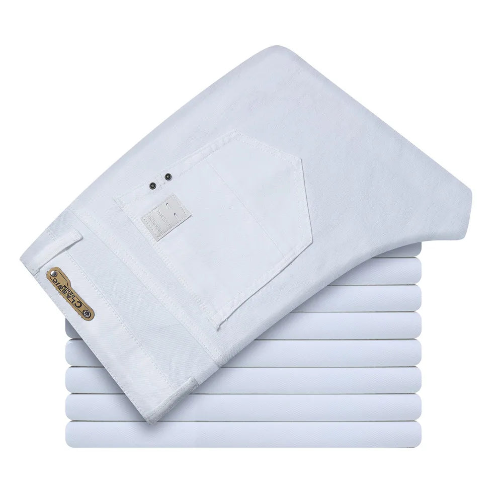 Slim White Stretch Jeans