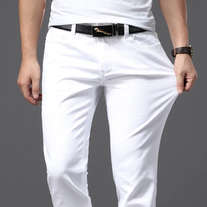Slim White Stretch Jeans