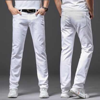 Slim White Stretch Jeans