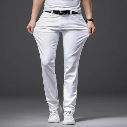 Slim White Stretch Jeans