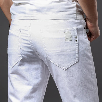 Slim White Stretch Jeans