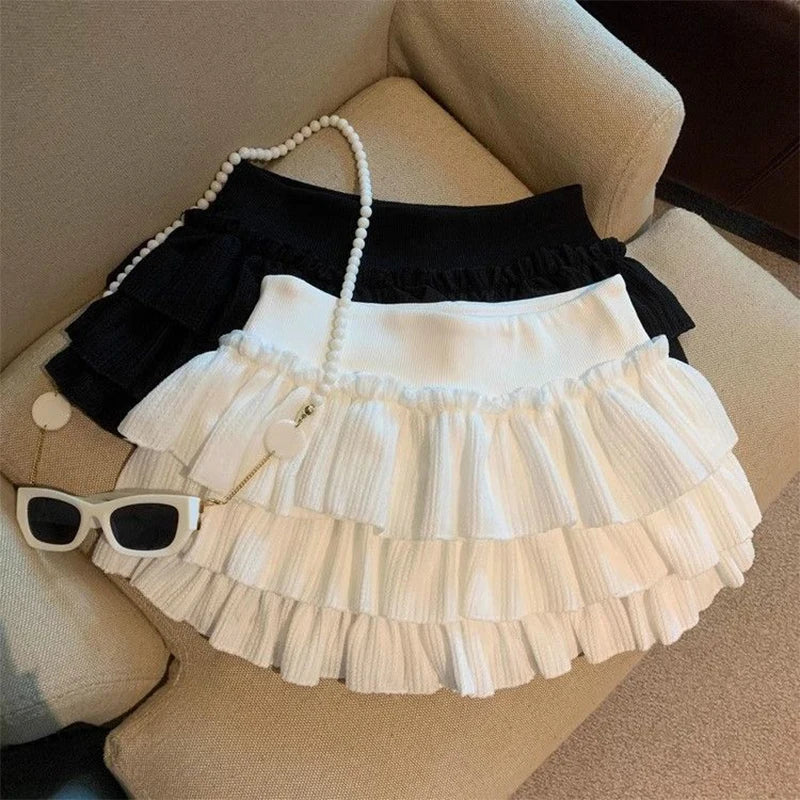 Ruching Detail Mini Skirt