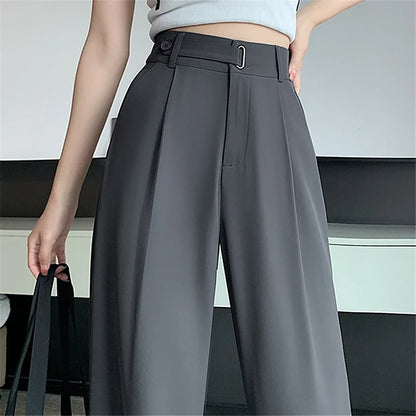 High-Waist Wide-Leg Trousers