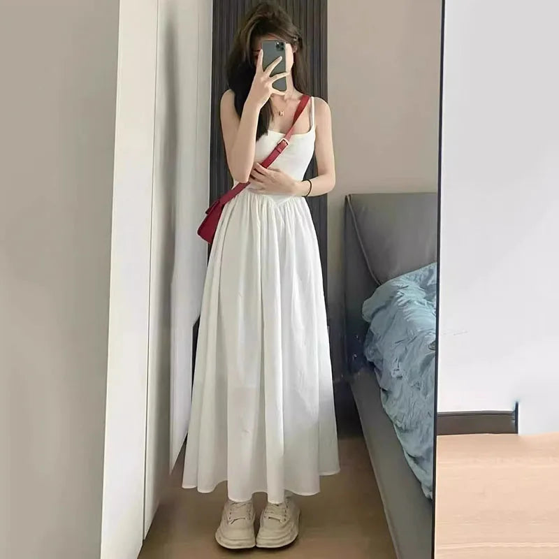 High-Waist Camisole Maxi Dress