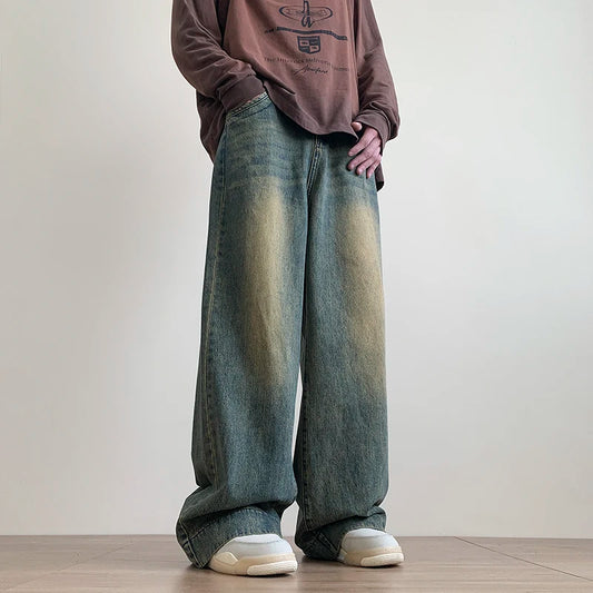 Distressed Baggy Denim Jeans