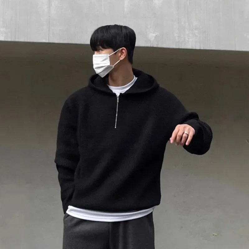 Half-Zip Hooded Sweater