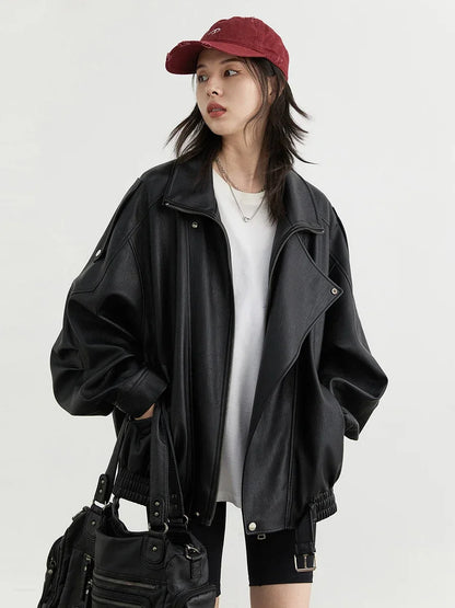 Faux Leather PU Jacket