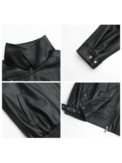 Faux Leather PU Jacket