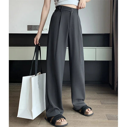 High-Waist Wide-Leg Trousers
