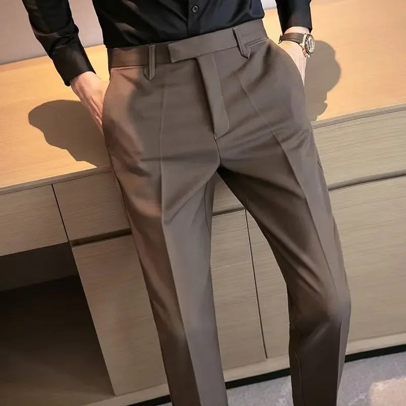 Coffee Brown Suit Trousers