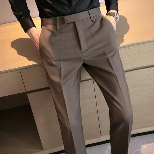 Coffee Brown Suit Trousers