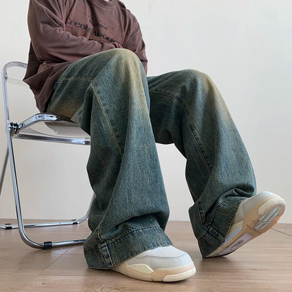 Distressed Baggy Denim Jeans