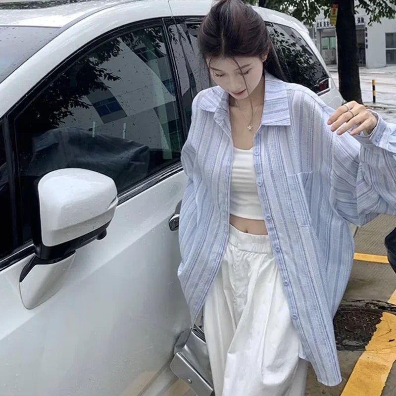 Striped Loose-Fit Shirt