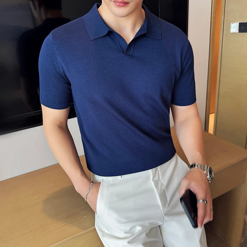 Knitted Polo Shirt