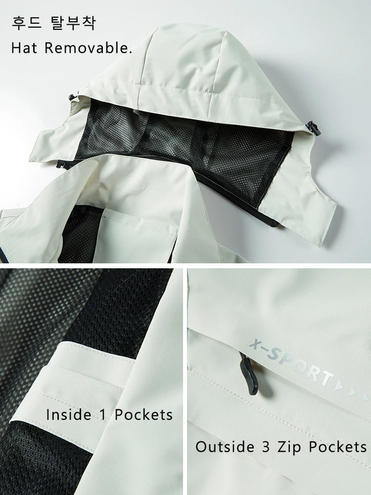 Detachable Hood Windbreaker