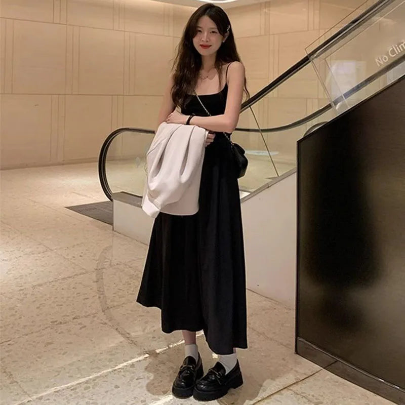 High-Waist Camisole Maxi Dress