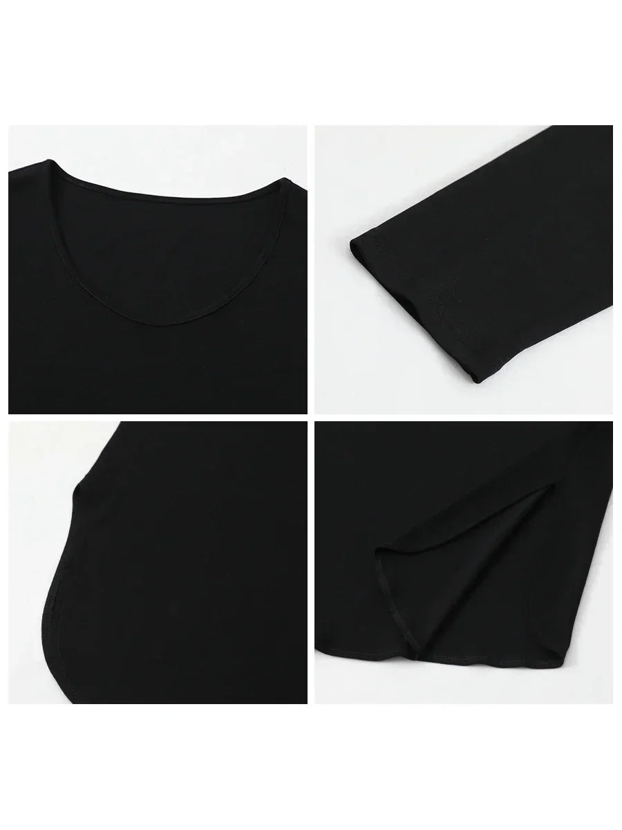 Square Neck Long Sleeve Tee