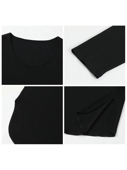 Square Neck Long Sleeve Tee