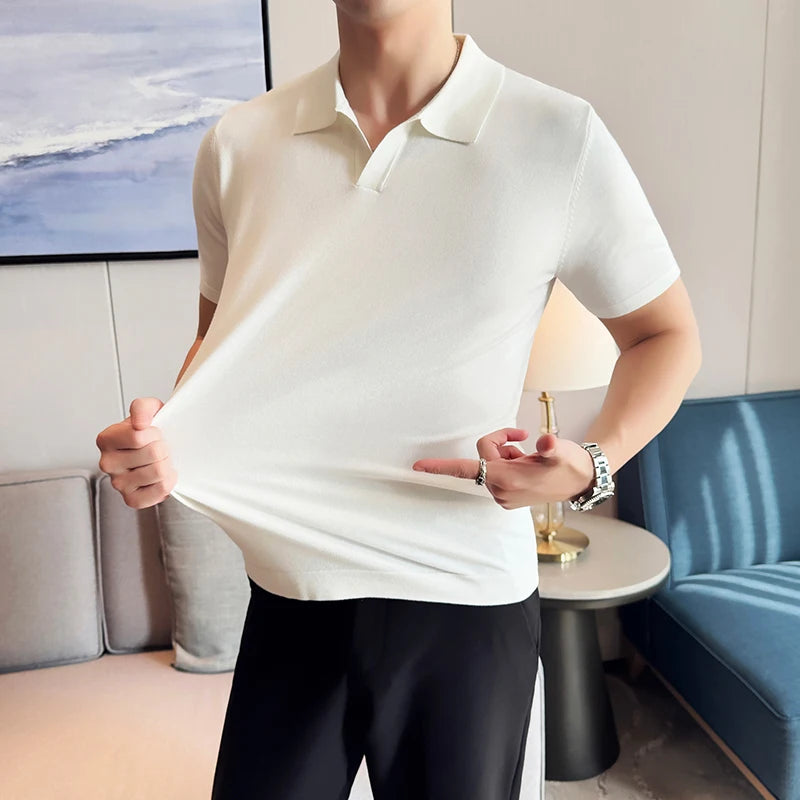 Knitted Polo Shirt