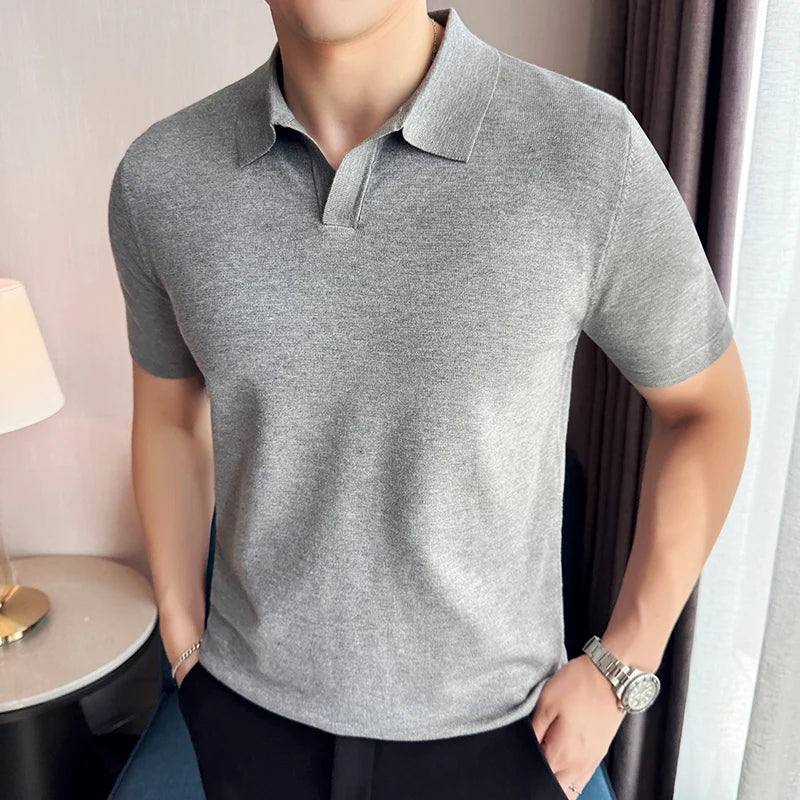 Knitted Polo Shirt