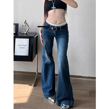 Low-Waist Flare Jeans