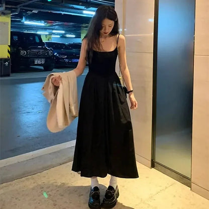 High-Waist Camisole Maxi Dress