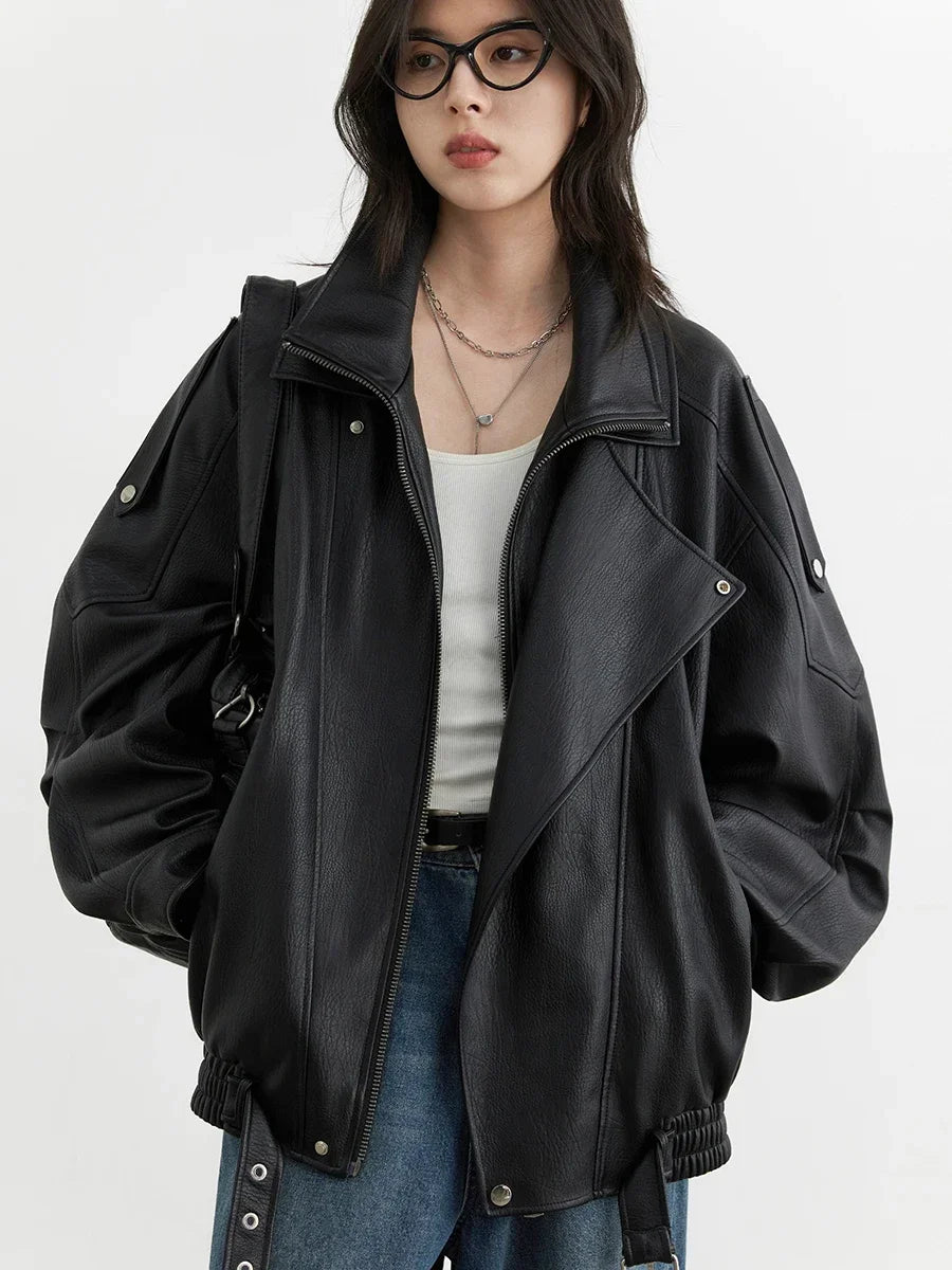 Faux Leather PU Jacket
