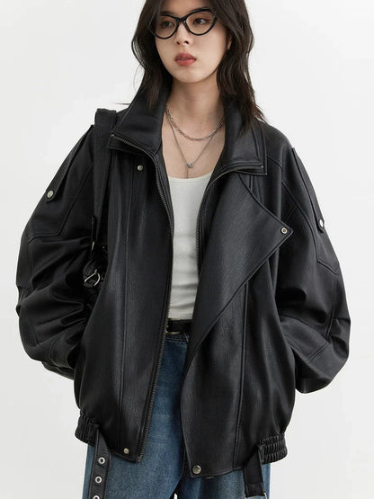 Faux Leather PU Jacket